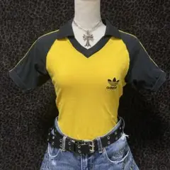 平成ギャル y2k adidas ポロシャツ ピチT ビンテージ BL22