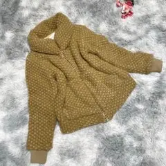 TSUMORI CHISATO ツモリチサト【M】ツイード柄 ジャケット 薄茶