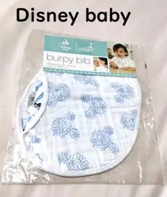 ●Disney　baby●ミッキーのシルエット柄　バーピービブ　スタイ●未使用