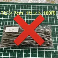 Tピン 7cm 1セット 100円