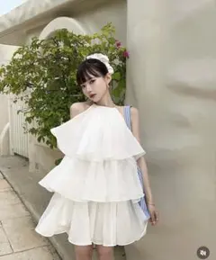 【新品Sサイズ】 THE TOÉ Hesiod Frills Dress