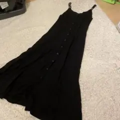 UNIQLO キャミワンピース ブラックロングA ライン
