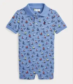 POLO RALPH LAUREN コットンメッシュ ポロ ショートオール