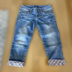 美品　Burberry BLUE label デニム　レディース　クロップド