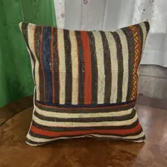 オールドキリムのクッションカバー　パッチワーク40cmx40cm