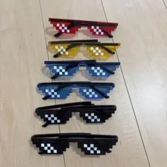 ピクセルサングラス ドットサングラス ☆6個セット☆【即購入可】