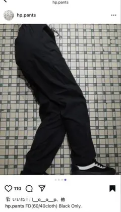 hp.pants ブラック