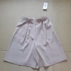 新品未使用　ベージュキュロットパンツ　ウエスト67