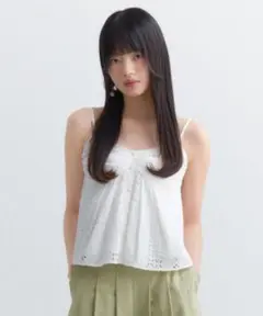 半額以下⭐︎ eimy istoire コットンレースキャミソール