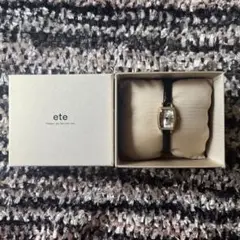 ete エテ　トノーフェイス　腕時計　レザーベルト