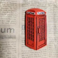 赤い電話ボックス マグネット　約7cm