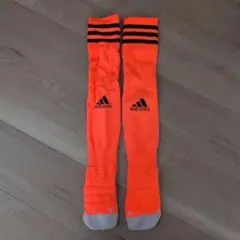 adidas オレンジ ストライプ ソックス　サイズ25〜27cm