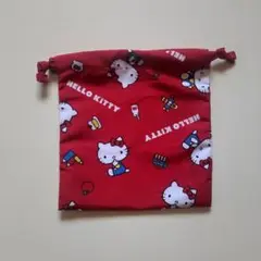 LOWRYS FARM Me100%【HELLO KITTY】巾着ポーチ 未使用