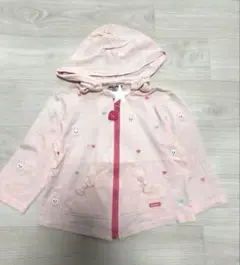 ミキハウス★薄手パーカー90名入れスタンプ有り