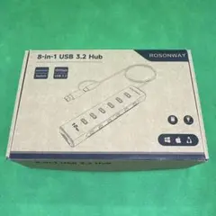 ROSONWAY USB ハブ3.2電源付き10Gbps 8 in 1