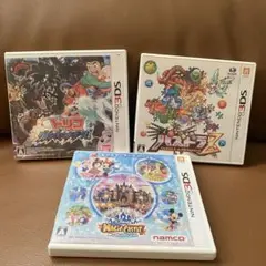 【動作確認済】3dsソフト3枚セット　トリコ、パズドラ、ディズニー