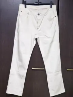 EDWIN ホワイト ストレートジーンズ 34インチ