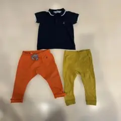 プチバトー　男の子　ポロシャツとパンツセット　12M おまとめ　80
