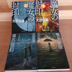 魔女の封印 上・下巻セット魔女の笑窪　魔女の盟約　大沢在昌