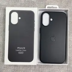 「新品未使用」iPhone 16 レザーケース ブラック MagSafe対応