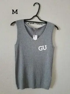 GU ワイドリブノースリーブ
