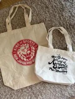 新日本プロレス トートバッグ ホワイト