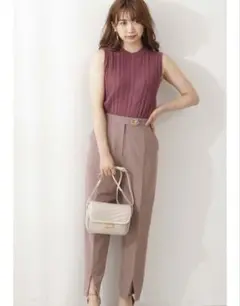 ★完売品★Mサイズ プロポーションボディドレッシング フロントスリットパンツ