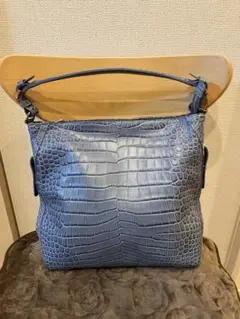 LEATHER JEWELS オールレザー　クロコ型押し　￼￼￼￼2wayバッグ
