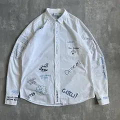 VETEMENTS　ヴェトモン　19SS　スクリブル　落書き　BD長袖シャツ　M
