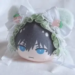 ヘッドドレス おまんじゅう ちびぐるみ ブルーロック ぱぺっと 猫耳 いちご 花
