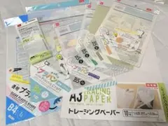 トレーシングペーパー　プラ板　色付きプラ板　チャック付き収納パック　工作
