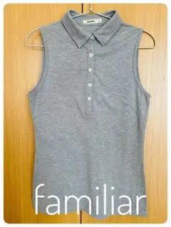 【美品】ファミリア　familiar ポロシャツ　ノースリーブ　M