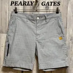 パーリーゲイツ　PEARLY GATES グレー チェック柄 ハーフパンツ　6