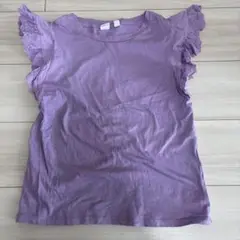 GAP KIDS フリル袖 パープル Tシャツ XL