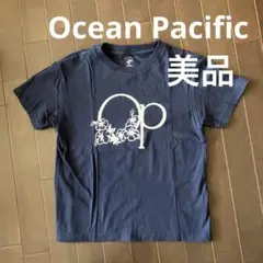 オーシャンパシフィック　Tシャツ　半袖　美品　Ocean pacific 紺