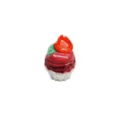【新品・未使用・訳あり】イチゴマカロンのカップケーキ　フェーヴ　フランス　送料込