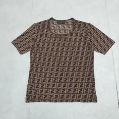 FENDI レディース ズッカ 柄 ストレッチ Tシャツ チビT