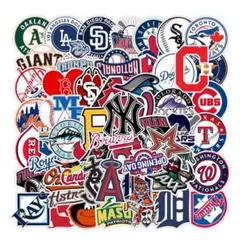 MLB Teams ステッカーセット 50枚 防水 シールパック 　野球　応援