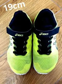 ASICS ランニングシューズ 19.0 cm イエロー