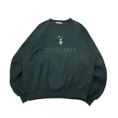 TRUSSARDI スウェット トレーナー ロゴ刺繍 Mトラサルディ　M