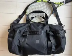新品同様品 ellesseエレッセ ラケットバッグ黒 ダッフル