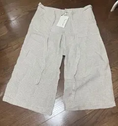 Le Minor ルミノア ギンガムチェック ワイド パンツ Sz.38