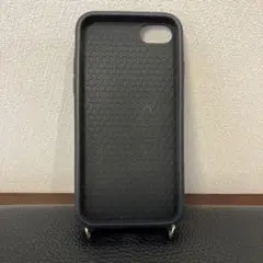 ブラック iPhoneケース ジッパー付き　iPhoneSE