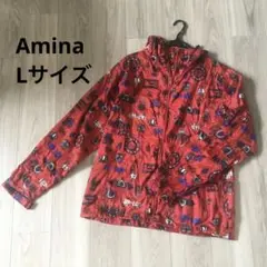 Amina アミナコレクション チャイハネ フードジャケット 赤 レッド L