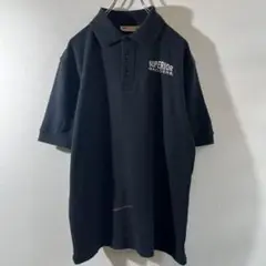 T-617 SUPERIOR GROCERS 刺繍ロゴ ポロシャツ ブラック