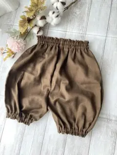 ダブルガーゼブラウン　ロングパンツ　100