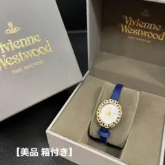 【 ヴィヴィアンウエストウッド 】 Rococo 腕時計 ゴールド オーブ 紺色