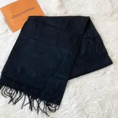 美品✨ルイヴィトン エシャルプ LVペルフォ カシミヤ マフラー ブラック