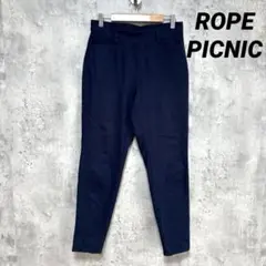 【ロペピクニック】スティックパンツ カジュアルパンツ ネイビー L ウエストゴム