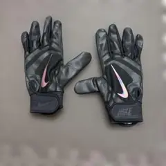 Nike バッティング用手袋 黒 ストライプ